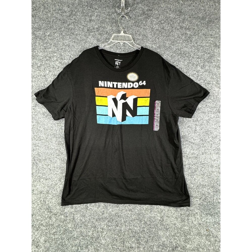 Nintendo 64 Mens Size 2XL T'shirt Black cotton NWT